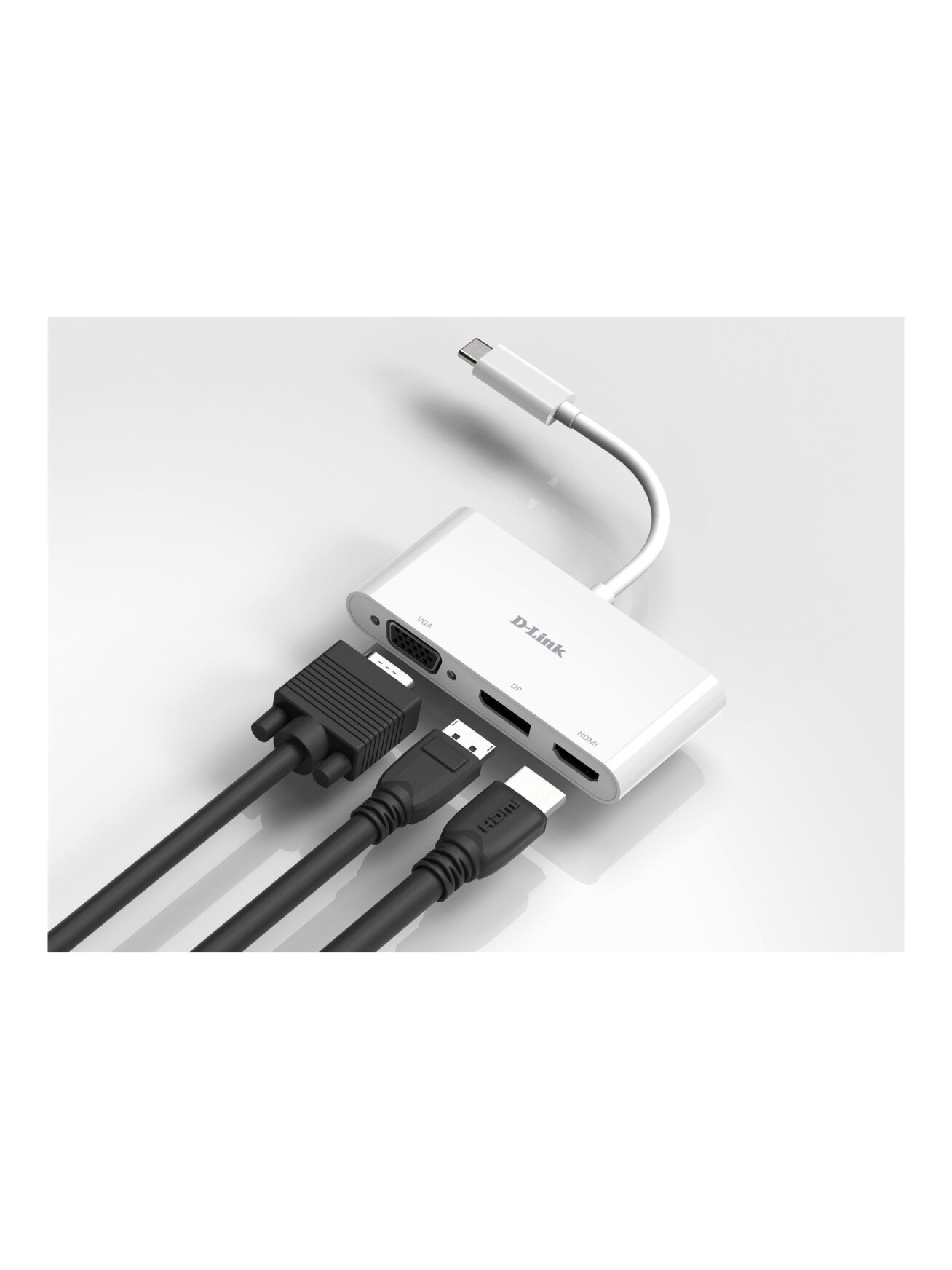 D-Link | 3-in-1 USB-C to HDMI/VGA/DisplayPort Adapter | DUB-V310 | USB hub | USB Type-C 2