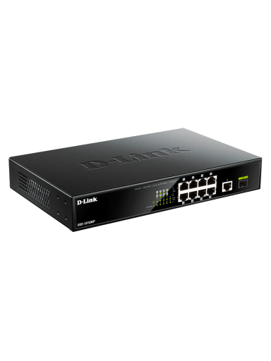 D-Link | 10 Gigabit port Switch with PoE | DGS-1010MP | Unmanaged | Desktop / Rackmount | Gigabit Ethernet (copper) ports quantity 1 | SFP ports quantity 1 | Power over Ethernet (PoE) ports quantity 8