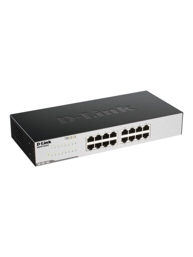 D-Link | 16-Port Gigabit Easy Desktop Switch | GO-SW-16G/E | Unmanaged | Desktop/Rackmountable | 24 month(s)