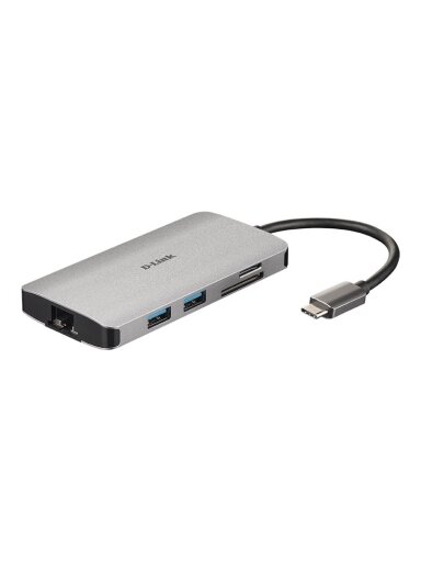 D-Link | 8-in-1 USB-C Hub with HDMI/Ethernet/Card Reader/Power Delivery | DUB-M810 | USB hub | USB Type-C