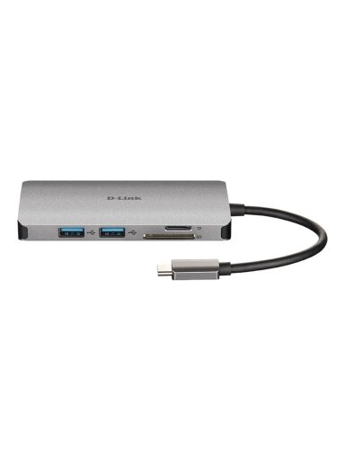 D-Link | 8-in-1 USB-C Hub with HDMI/Ethernet/Card Reader/Power Delivery | DUB-M810 | USB hub | USB Type-C