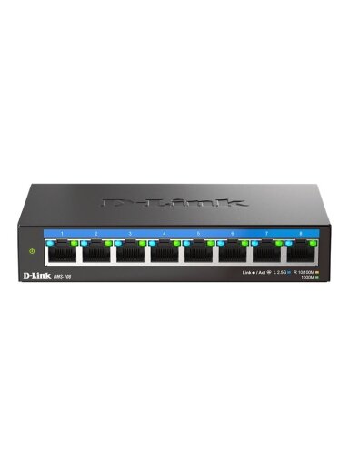 D-Link DMS-108/E | 8-Port 2.5G Multi-Gigabit Desktop Switch | Desktop | Unmanaged