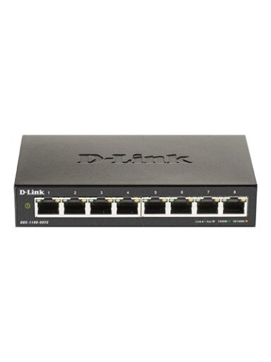D-Link | Smart Gigabit Ethernet Switch | DGS-1100-08V2 | Managed | Desktop | Power supply type External | 24 month(s) D-Link | Smart Gigabit Ethernet Switch | DGS-1100-08V2 | Managed | Desktop | Power supply type External | 24 month(s)