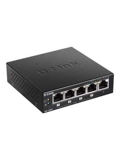 D-Link | Switch | DGS-1005P | Unmanaged | Desktop | Gigabit Ethernet (copper) ports quantity 5 | Power over Ethernet (PoE) ports quantity 4 | Power supply type External D-Link | Switch | DGS-1005P | Unmanaged | Desktop | Gigabit Ethernet (copper) ports quantity 5 | Power over Ethernet (PoE) ports quantity 4 | Power supply type External