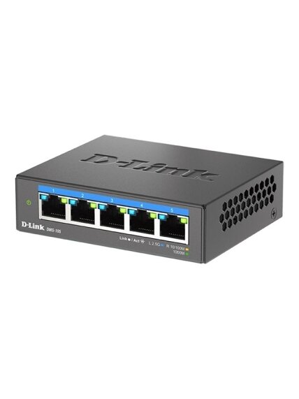 D-Link DMS-105/E | 5-Port 2.5G Multi-Gigabit Desktop Switch | Desktop | Unmanaged