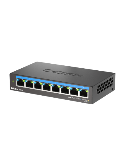 D-Link DMS-108/E | 8-Port 2.5G Multi-Gigabit Desktop Switch | Desktop | Unmanaged 2 D-Link DMS-108/E | 8-Port 2.5G Multi-Gigabit Desktop Switch | Desktop | Unmanaged 2