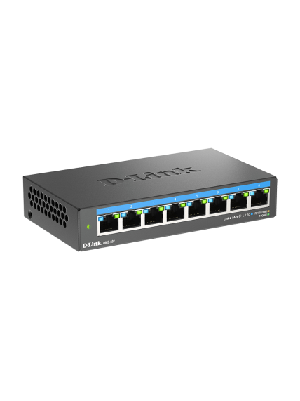 D-Link DMS-108/E | 8-Port 2.5G Multi-Gigabit Desktop Switch | Desktop | Unmanaged 3 D-Link DMS-108/E | 8-Port 2.5G Multi-Gigabit Desktop Switch | Desktop | Unmanaged 3