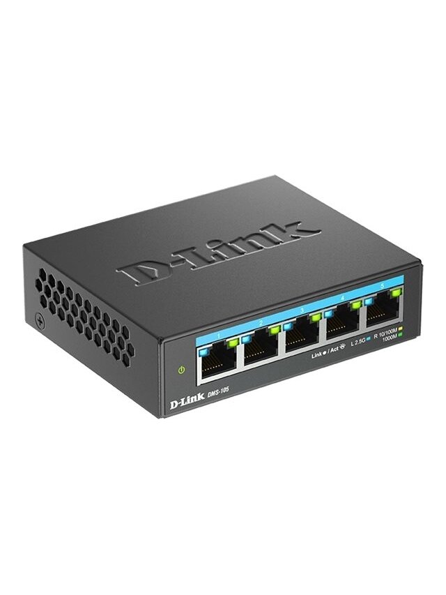 D-Link DMS-105/E | 5-Port 2.5G Multi-Gigabit Desktop Switch | Desktop | Unmanaged 1