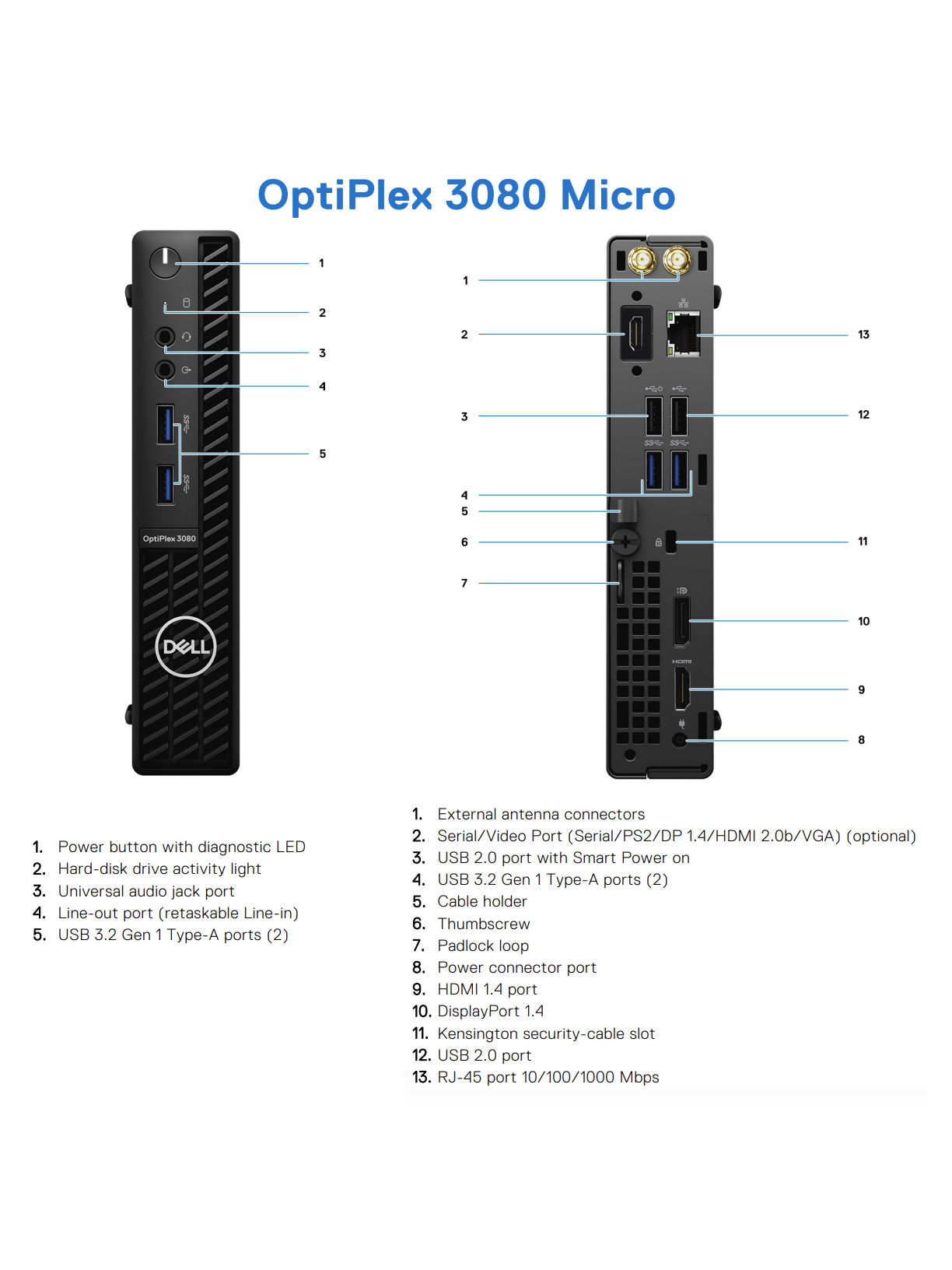 DELL Renewed Grade A | OptiPlex 3080 Micro | Intel Core i5 | i5‑10500T | 8 GB | SSD | 256 GB | Intel UHD Graphics 630 | Windows 11 Pro 1 DELL Renewed Grade A | OptiPlex 3080 Micro | Intel Core i5 | i5‑10500T | 8 GB | SSD | 256 GB | Intel UHD Graphics 630 | Windows 11 Pro 1