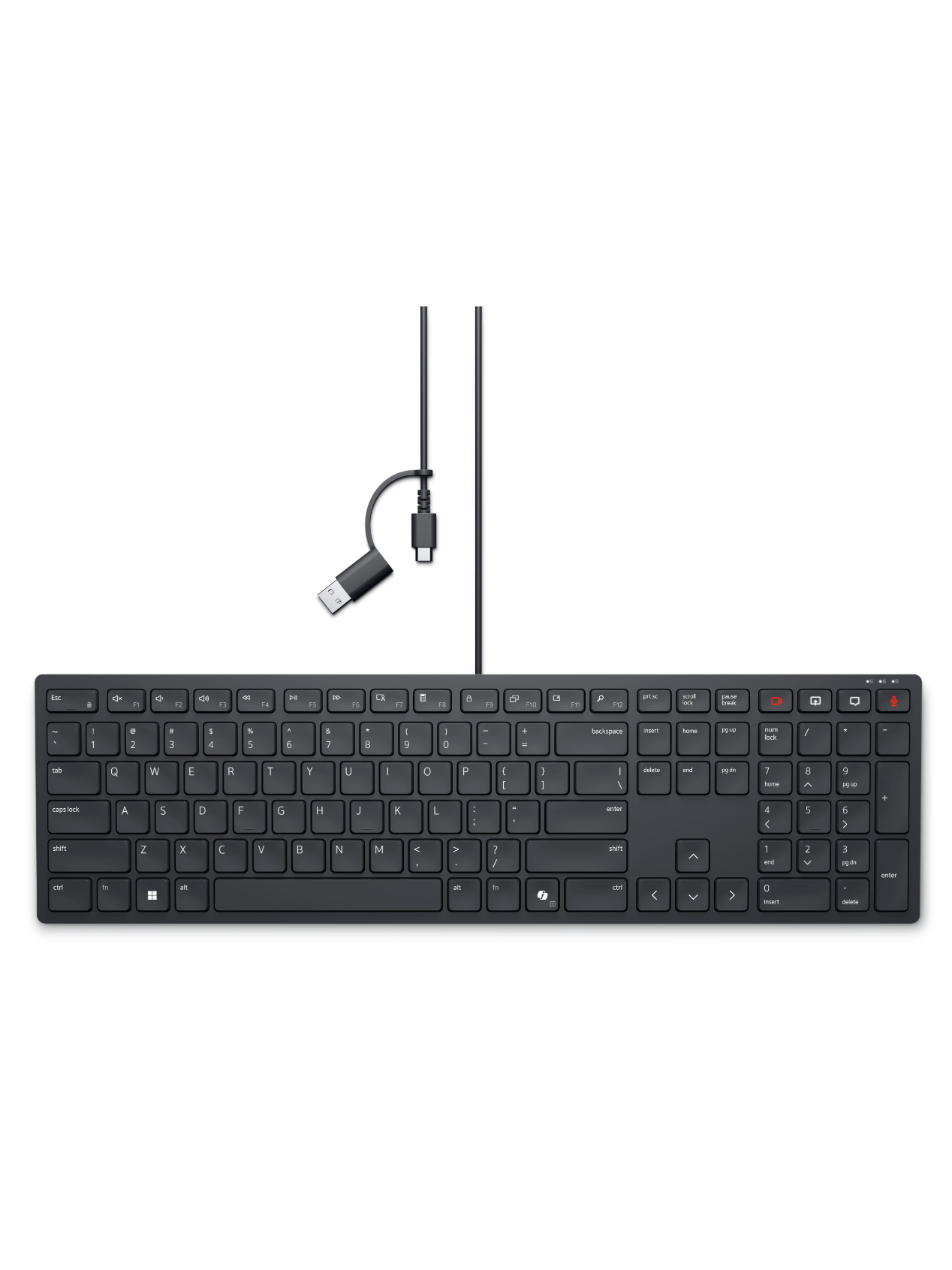 Dell | KB525C | Keyboard | Wired | Russian | Black