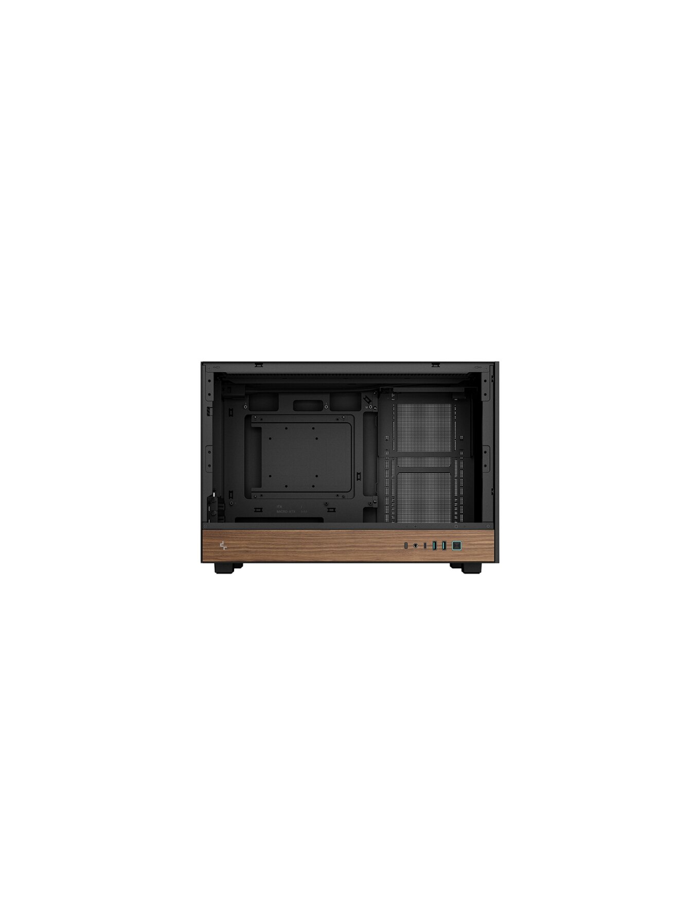 Deepcool Case | CH260 Wood | Black | Micro Tower 4