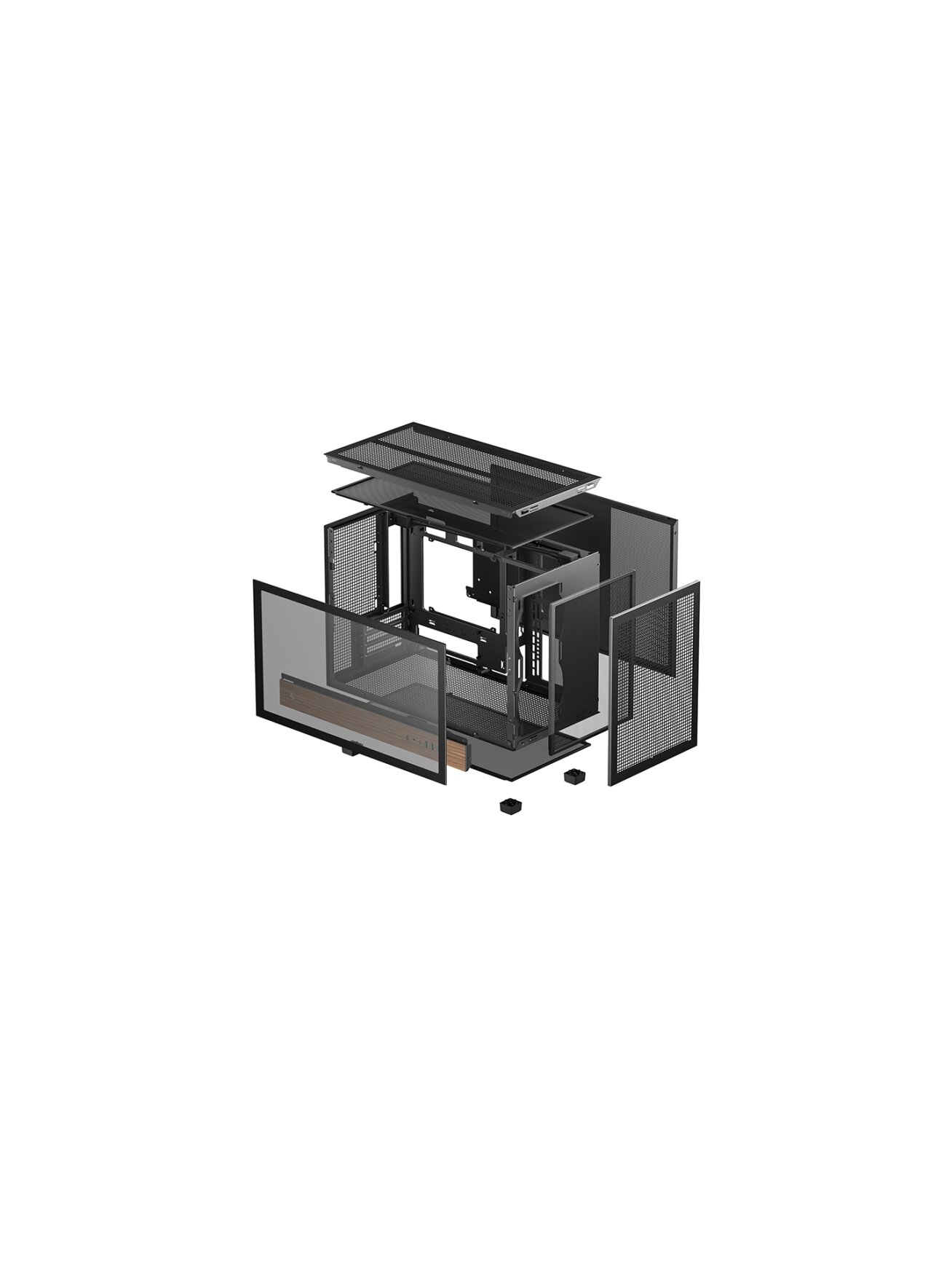 Deepcool Case | CH260 Wood | Black | Micro Tower 9 Deepcool Case | CH260 Wood | Black | Micro Tower 9