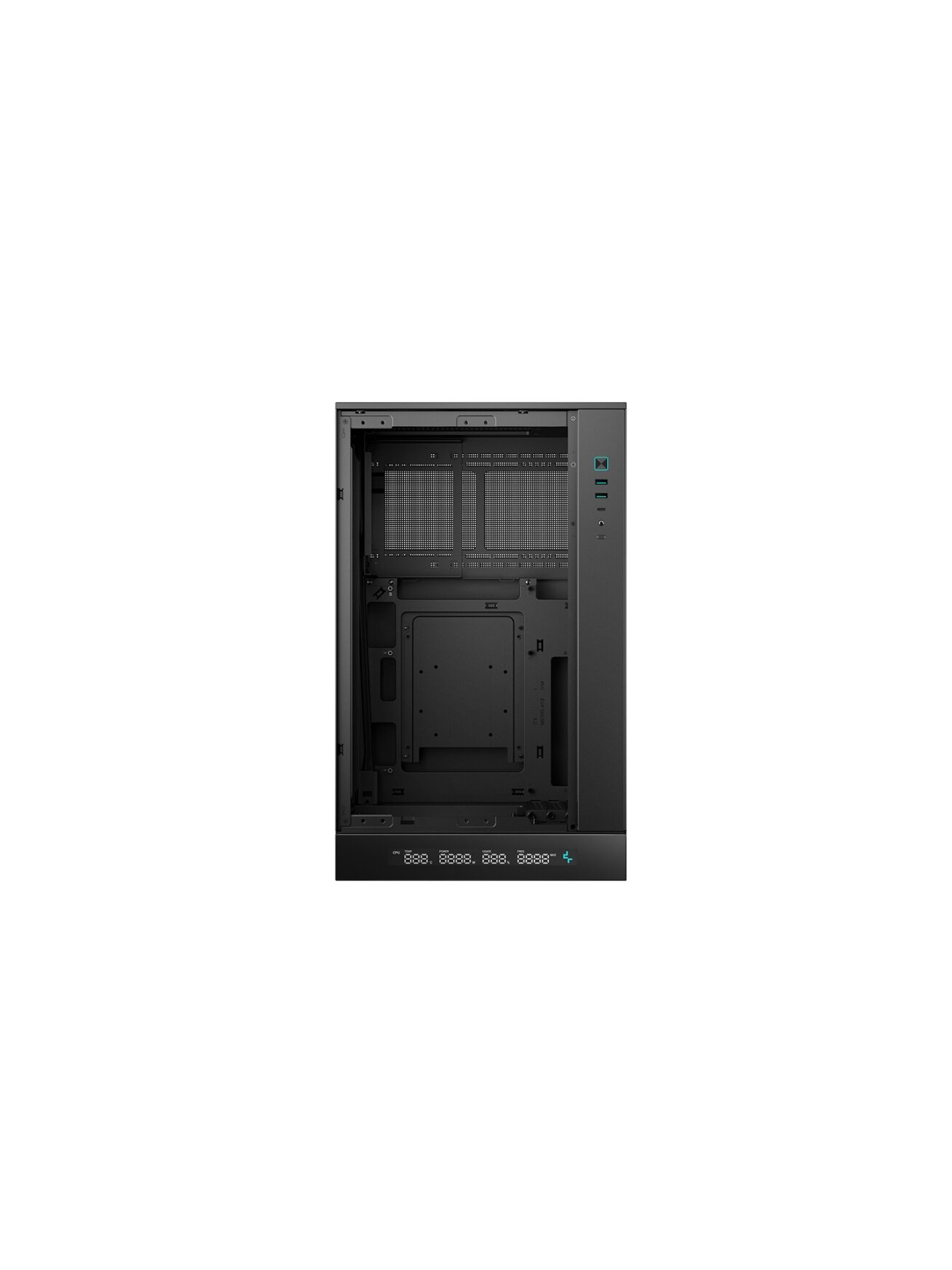 Deepcool CH270 DIGITAL | Black | Mini-Tower | ATX PS2 4 Deepcool CH270 DIGITAL | Black | Mini-Tower | ATX PS2 4