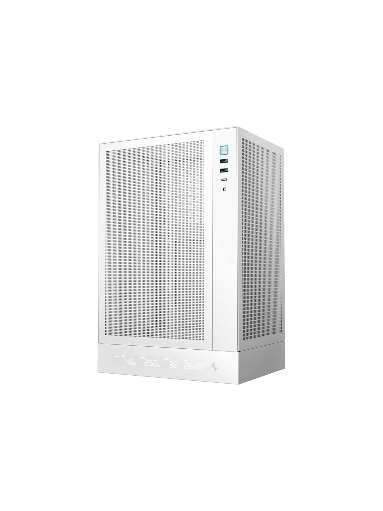 Deepcool PC Gaming Case | CH170 DIGITAL | White | Mini ITX | ATX PS2 Deepcool PC Gaming Case | CH170 DIGITAL | White | Mini ITX | ATX PS2