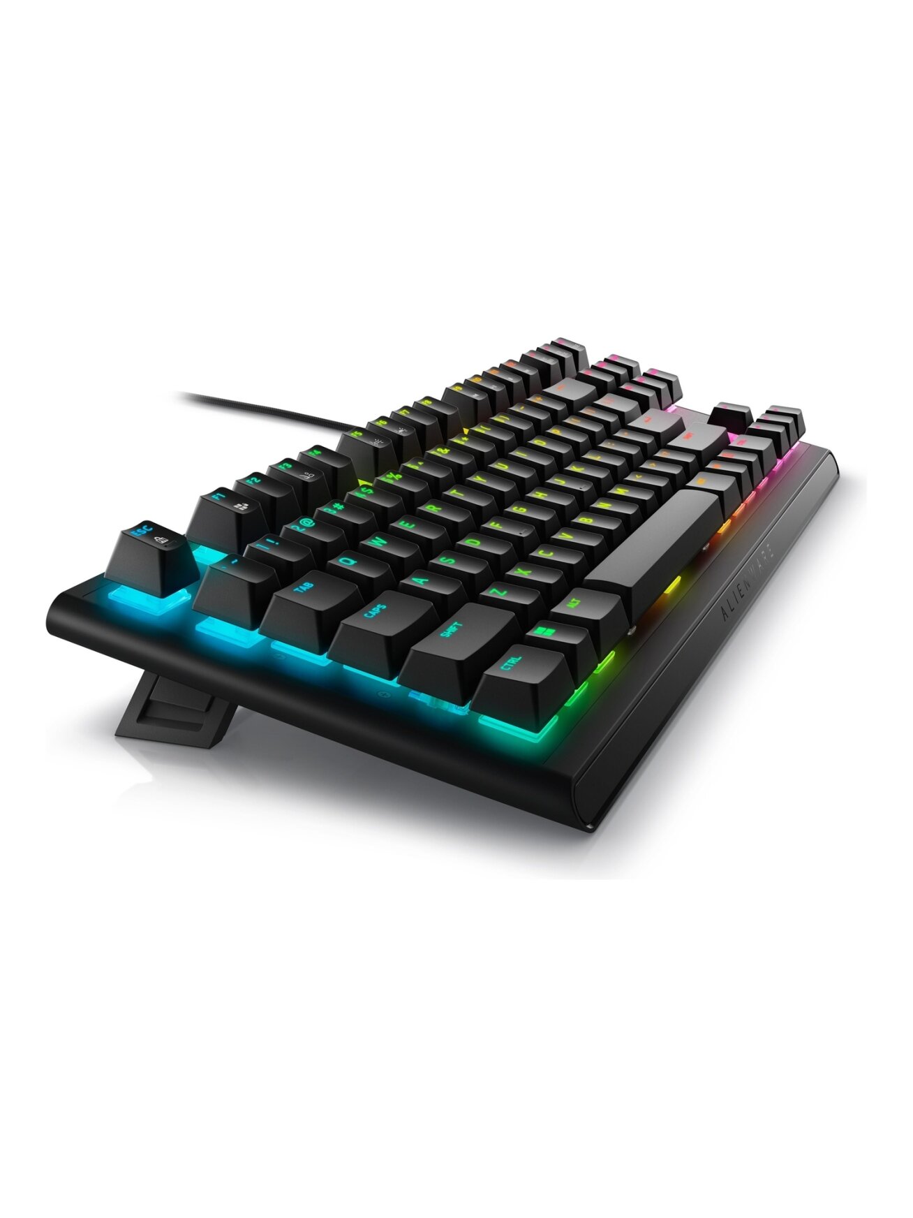 Dell Alienware Tenkeyless AW420K | Gaming Keyboard | Wired | EN | CHERRY MX Red | Dark Side of the Moon 4