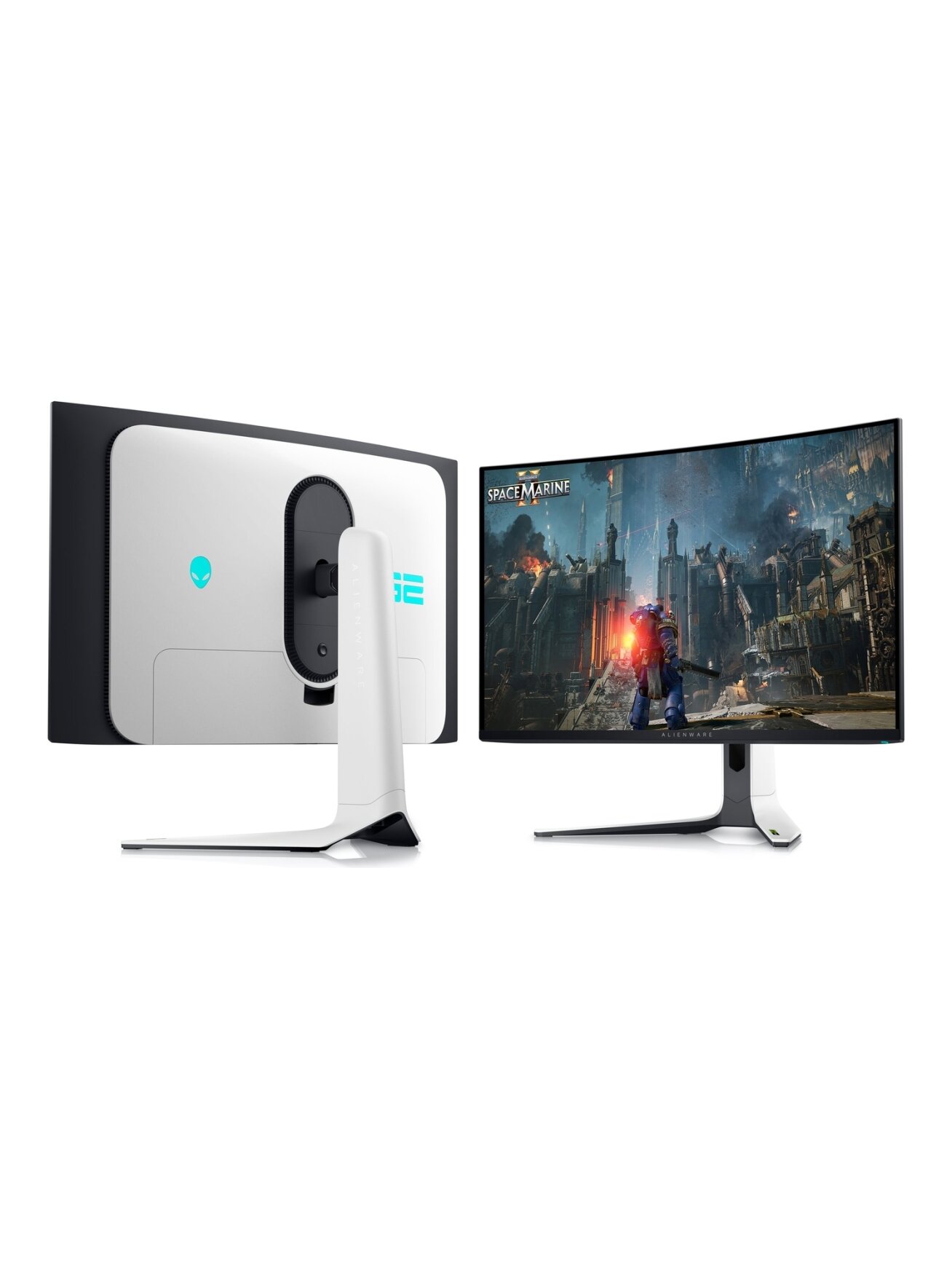 Dell | Curved Screen Gaming Monitor | AW3225QF | 31.6 " | OLED | 4K UHD | 16:9 | 240 Hz | 0.03 ms | 3840 x 2160 pixels | 1000 cd/m² | Power connector, Security-lock slot, Joystick, USB-A, USB-B, USB-C, HDMI, DispalyPort | HDMI ports quantity 2 | White / B 4