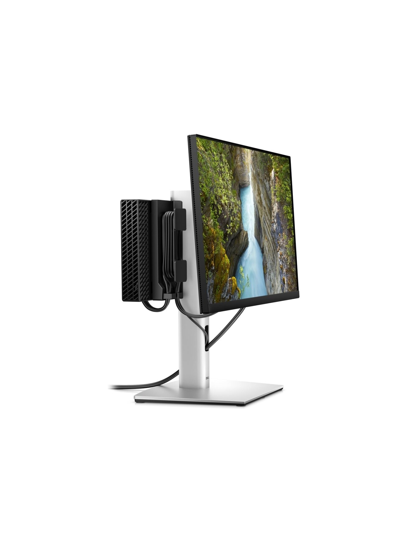 Dell | Desk Mount | OptiPlex Micro AIO MFS22 | Tilt, swivel, height adjustment, pivot | 19-27 " | Silver 3
