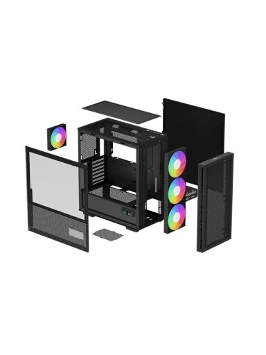 Deepcool | MID TOWER CASE | CH560 Digital | Side window | Black | Mid-Tower | ATX PS2