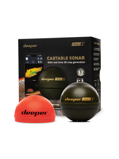 Deeper Smart Sonar Chirp+3 | Sonar | Wi-Fi | Brown Green