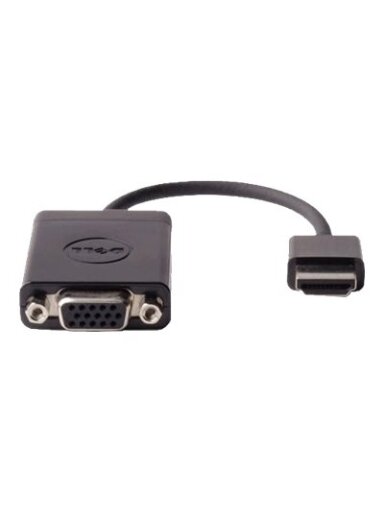 Dell | Adapter HDMI to VGA | 470-ABZX | Black | HDMI - Male | HD-15 (VGA) - Female