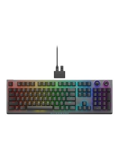 Dell | Alienware Tri-Mode AW920K | Wireless Gaming Keyboard | Wireless | Bluetooth | RGB LED light | Wireless connection | US | CHERRY MX Red | Dark Side of the Moon