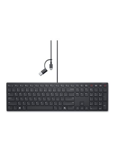 Dell | Collaboration Keyboard | KB525C | Keyboard | Wired | US (QWERTY) | Black