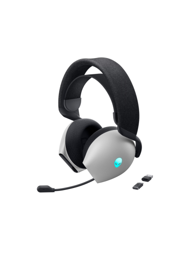 Dell Gaming Headset | Alienware Tri Mode AW725H | Bluetooth | Over-Ear | Microphone | Lunar Light | Noise canceling | Wireless