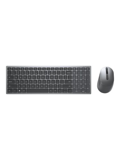 Dell | Keyboard and Mouse | KM7120W | Keyboard and Mouse Set | Wireless | Batteries included | Bluetooth | Wireless connection | Russian | Titan Gray