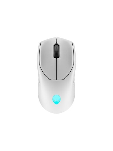 Dell | Mouse | Alienware Tri-Mode AW720M | Wireless | 2.4GHz Wireless Gaming Mouse | Wireless - 2.4 GHz, Bluetooth 5.1. USB-C | Lunar light