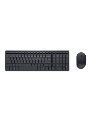 Dell | Silent Keyboard and Mouse | KM555 | Keyboard and Mouse Set | Wireless | Wireless connection | US International (QWERTY) | Black