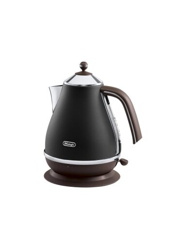 Delonghi | Icona Vintage | KBOV2001BK | Standard kettle | 2000 W | 1.7 L | Stainless steel | 360° rotational base | Black Delonghi | Icona Vintage | KBOV2001BK | Standard kettle | 2000 W | 1.7 L | Stainless steel | 360° rotational base | Black