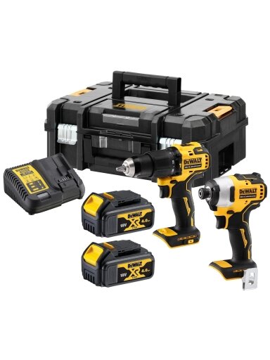 DEWALT | 18V XR Brushless Twin Kit - 2 X 4Ah | DCK2062M2T-QW