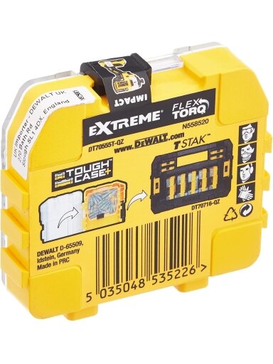 DEWALT DT70555T-QZ Extreme FLEXTORQ 25pc Set PH2 25mm in Small Bulk Storage Case DEWALT DT70555T-QZ Extreme FLEXTORQ 25pc Set PH2 25mm in Small Bulk Storage Case