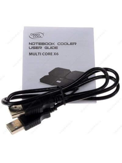 Deepcool | Multicore x6 | Notebook cooler up to 15.6" | Black | 380X295X24mm mm | 900g g 2
