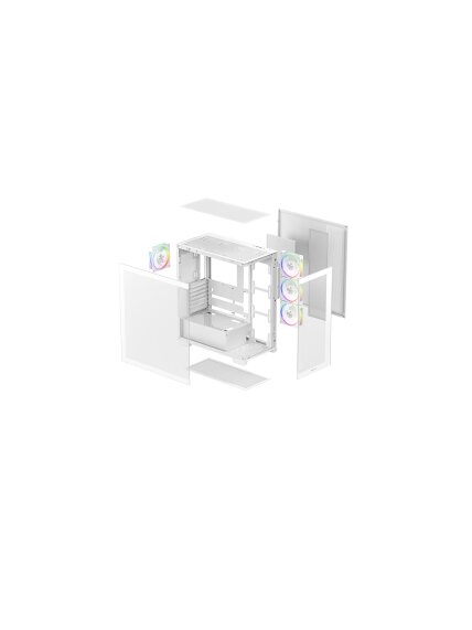 Deepcool Case | CG580 4F V2 WH | White | ATX 10 Deepcool Case | CG580 4F V2 WH | White | ATX 10