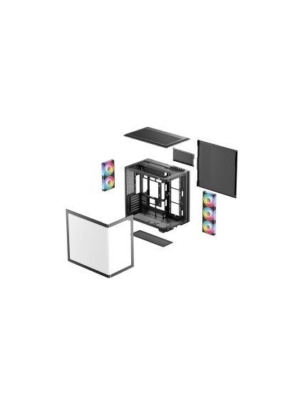 Deepcool Case | CG590U 5F | Midi-Tower | ATX PS2 | Black 7 Deepcool Case | CG590U 5F | Midi-Tower | ATX PS2 | Black 7