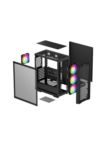Deepcool CC560 MESH V2 | Black | Mid Tower | ATX PS2 4