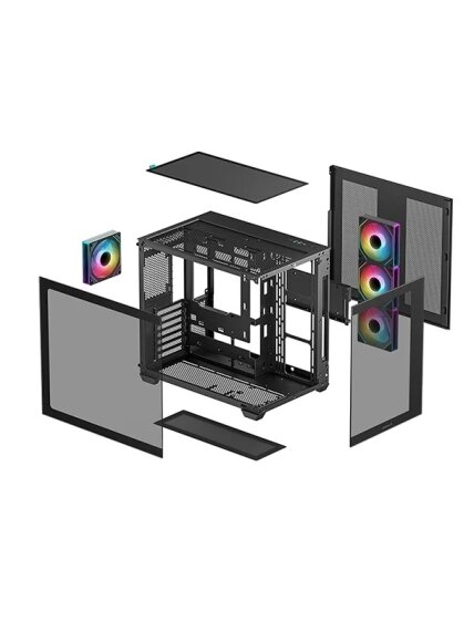 Deepcool CG530 4F | Black | Mid Tower | ATX PS2 3 Deepcool CG530 4F | Black | Mid Tower | ATX PS2 3