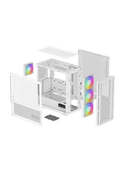 Deepcool | MID TOWER CASE | CH560 Digital | Side window | White | Mid-Tower | ATX PS2 3 Deepcool | MID TOWER CASE | CH560 Digital | Side window | White | Mid-Tower | ATX PS2 3