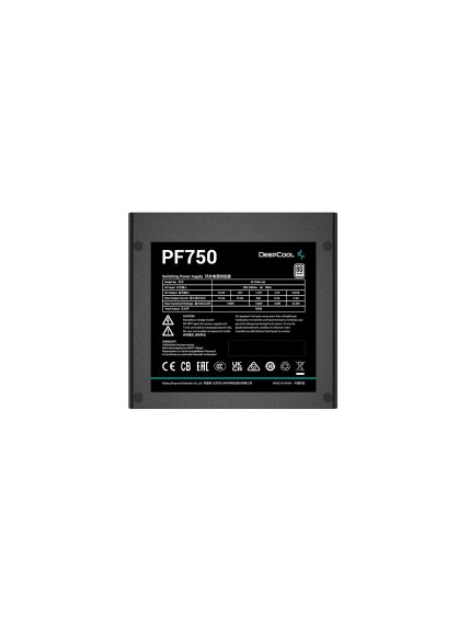 Deepcool | PF750 | 750 W | 80 PLUS Standard Certified | Black 2 Deepcool | PF750 | 750 W | 80 PLUS Standard Certified | Black 2