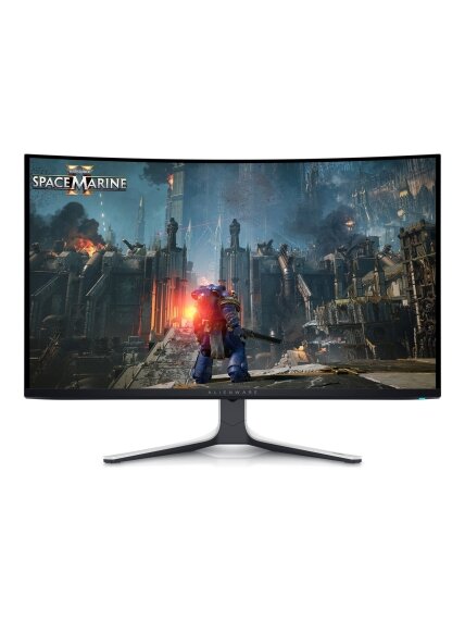 Dell | Curved Screen Gaming Monitor | AW3225QF | 31.6 " | OLED | 4K UHD | 16:9 | 240 Hz | 0.03 ms | 3840 x 2160 pixels | 1000 cd/m² | Power connector, Security-lock slot, Joystick, USB-A, USB-B, USB-C, HDMI, DispalyPort | HDMI ports quantity 2 | White / B Dell | Curved Screen Gaming Monitor | AW3225QF | 31.6 " | OLED | 4K UHD | 16:9 | 240 Hz | 0.03 ms | 3840 x 2160 pixels | 1000 cd/m² | Power connector, Security-lock slot, Joystick, USB-A, USB-B, USB-C, HDMI, DispalyPort | HDMI ports quantity 2 | White / B