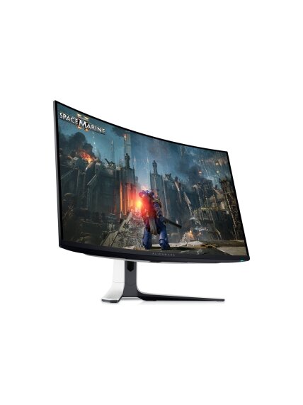 Dell | Curved Screen Gaming Monitor | AW3225QF | 31.6 " | OLED | 4K UHD | 16:9 | 240 Hz | 0.03 ms | 3840 x 2160 pixels | 1000 cd/m² | Power connector, Security-lock slot, Joystick, USB-A, USB-B, USB-C, HDMI, DispalyPort | HDMI ports quantity 2 | White / B 2 Dell | Curved Screen Gaming Monitor | AW3225QF | 31.6 " | OLED | 4K UHD | 16:9 | 240 Hz | 0.03 ms | 3840 x 2160 pixels | 1000 cd/m² | Power connector, Security-lock slot, Joystick, USB-A, USB-B, USB-C, HDMI, DispalyPort | HDMI ports quantity 2 | White / B 2