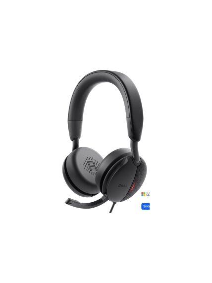 Dell | Pro Wired On-Ear Headset | WH5024 | Built-in microphone | USB Type-A | ANC | Black