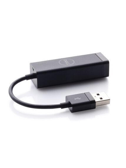 Dell | USB-A 3.0 to Ethernet (PXE Boot) | Black | Adapter 2 Dell | USB-A 3.0 to Ethernet (PXE Boot) | Black | Adapter 2