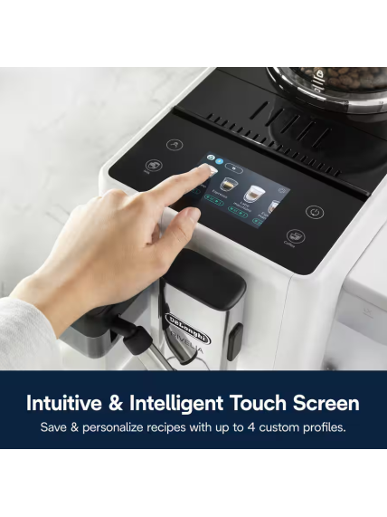 Delonghi | Coffee maker | Rivelia EXAM440.55.W | Pump pressure 19 bar | Built-in milk frother | Fully Automatic | 1450 W | Arctic White 7 Delonghi | Coffee maker | Rivelia EXAM440.55.W | Pump pressure 19 bar | Built-in milk frother | Fully Automatic | 1450 W | Arctic White 7