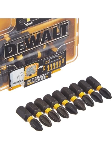 DEWALT DT70555T-QZ Extreme FLEXTORQ 25pc Set PH2 25mm in Small Bulk Storage Case 2
