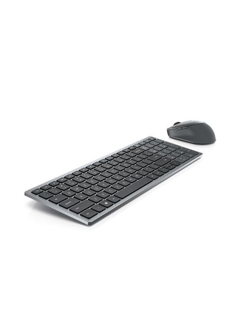 Dell | Keyboard and Mouse | KM7120W | Keyboard and Mouse Set | Wireless | Batteries included | Bluetooth | Wireless connection | US | Titan Gray