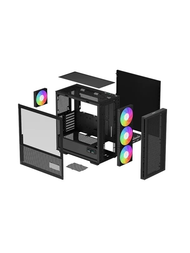 Deepcool | MID TOWER CASE | CH560 Digital | Side window | Black | Mid-Tower | ATX PS2 1 Deepcool | MID TOWER CASE | CH560 Digital | Side window | Black | Mid-Tower | ATX PS2 1