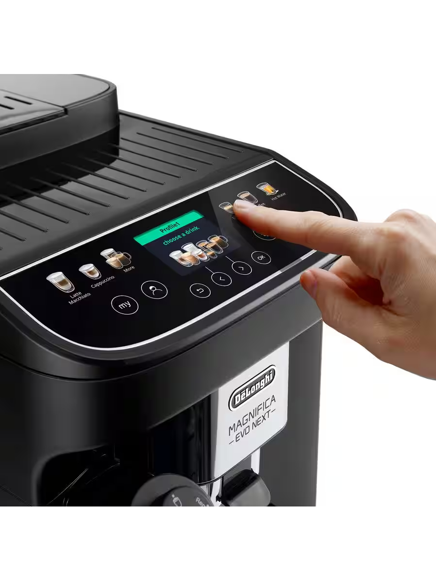 Delonghi Coffee maker | Magnifica Evo | Pump pressure 15 bar | Built-in milk frother | Automatic | 1450 W | Black 3 Delonghi Coffee maker | Magnifica Evo | Pump pressure 15 bar | Built-in milk frother | Automatic | 1450 W | Black 3