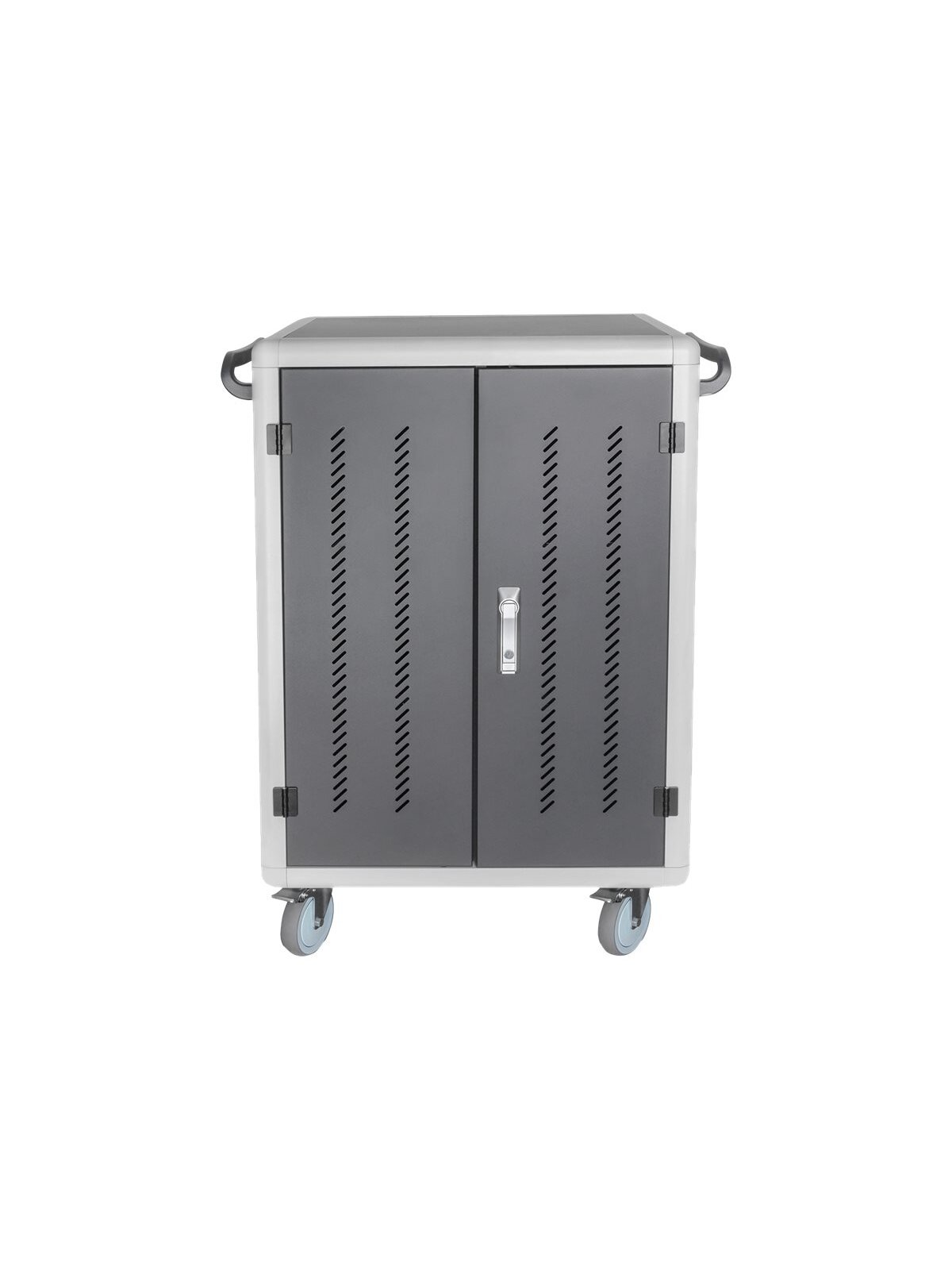 Digitus | Black | Charging Trolley 30 Notebooks / Tablets up to 16" | Pressure lock system with swiveling lever handle on the front and back door, lockable; Safety plug socket with switch on the side 3 Digitus | Black | Charging Trolley 30 Notebooks / Tablets up to 16" | Pressure lock system with swiveling lever handle on the front and back door, lockable; Safety plug socket with switch on the side 3